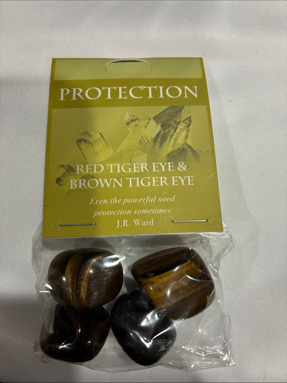 Protection Red Tiger Eye & Brown Tiger Eye Stones - Healing Tumbled Gem Set